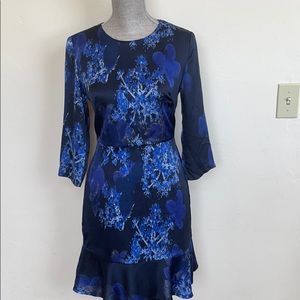 Banana Republic Multi Blue Floral Dress Size 0